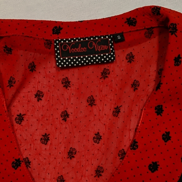 EUC Voodoo Vixen Pinup Dress sz Small - Picture 2 of 4